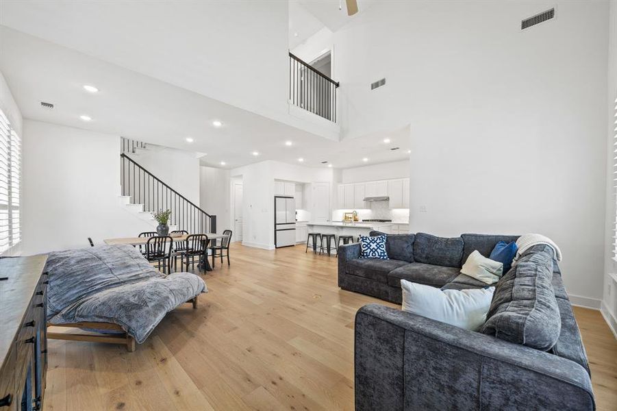 Furnished interior view inside a new home in Thompson Farms: 50ft. lots, Van Alstyne (Image 12).