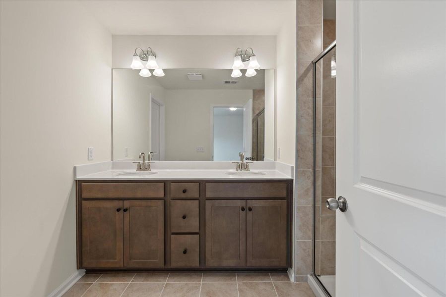 Furnished interior view inside a new home in The Landings at Montague, Goose Creek (Image 11).