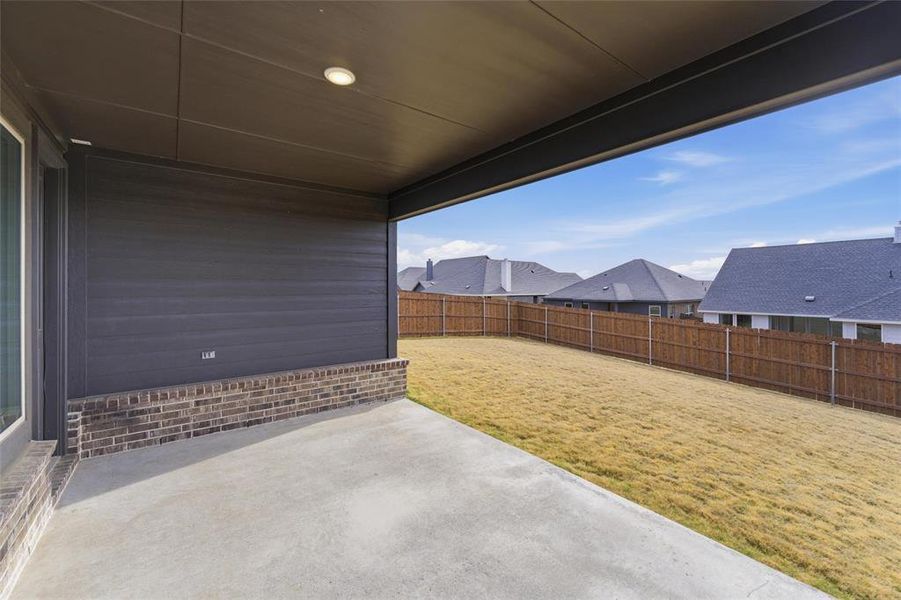 Exterior details and patio area of a home in Liberty Pointe, Gainesville (Image 21).