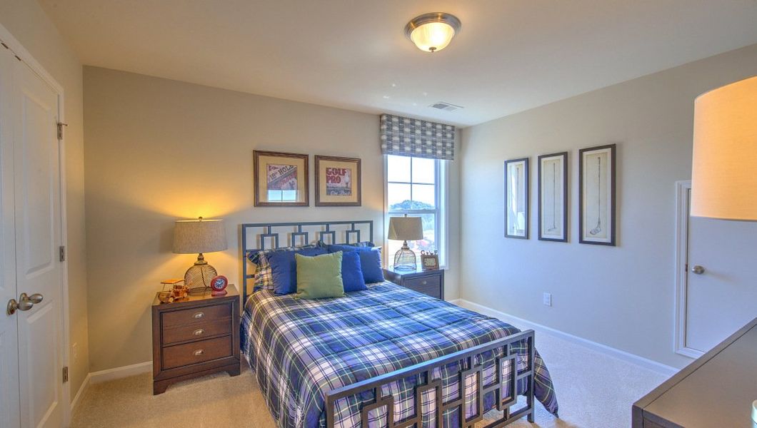 Furnished interior view inside a new home in Reserve at Tap Root Farms, Fletcher (Image 39).