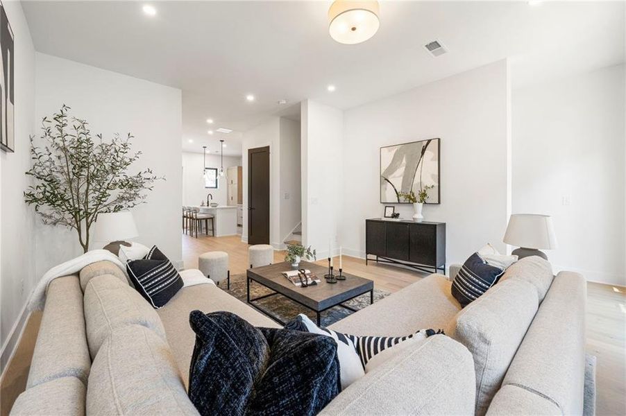 Furnished interior view inside a new home in , Atlanta (Image 10).