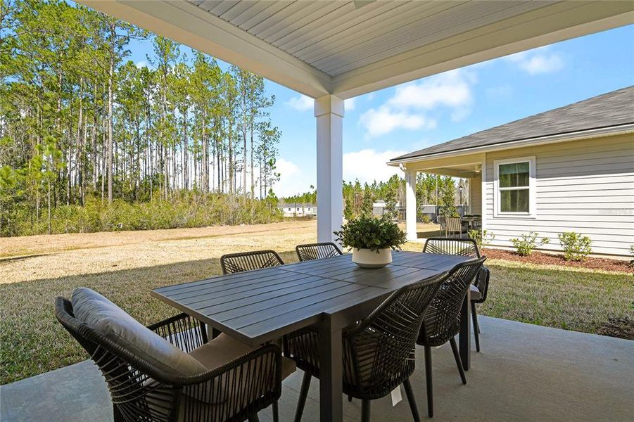 Exterior details and patio area of a home in Maple Ridge, Palmetto (Image 1). Exterior details and patio area of a home in Maple Ridge, Palmetto (Image 1).