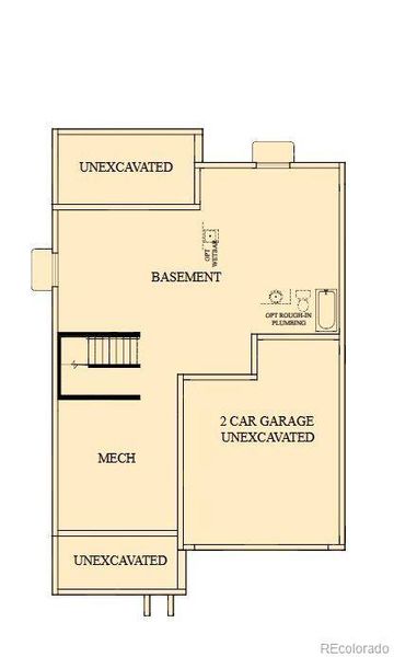 2D floor plan layout of this home in Painted Prairie Legacy, Aurora, CO (Image 5).
