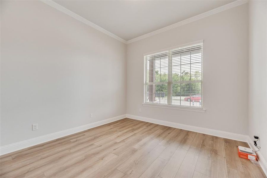 Spacious, unfurnished interior of a new home in Villages of Hurricane Creek, Anna (Image 26). Spacious, unfurnished interior of a new home in Villages of Hurricane Creek, Anna (Image 26).