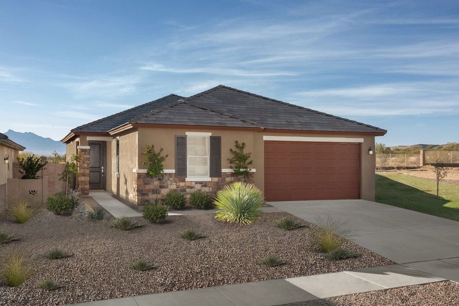 Front exterior of a home in the Mirador Ridge Skies community, located in Tucson, AZ (Image 21).