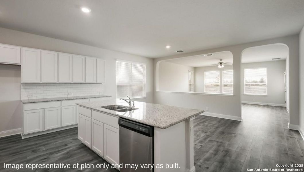 Furnished interior view inside a new home in Brookstone Creek, San Antonio (Image 8).