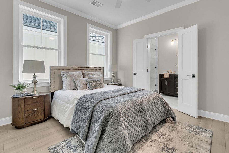 Furnished interior view inside a new home in , Charleston (Image 9).