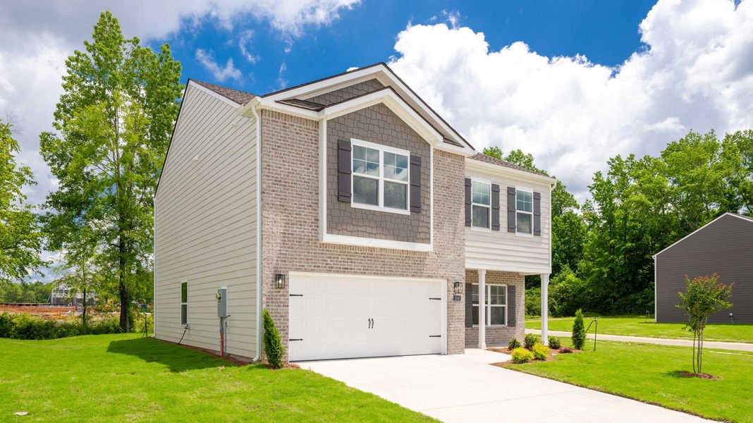 Front exterior of a new home in Fairview Hills, Cleveland, TN, highlighting curb appeal (Image 2). Front exterior of a new home in Fairview Hills, Cleveland, TN, highlighting curb appeal (Image 2).