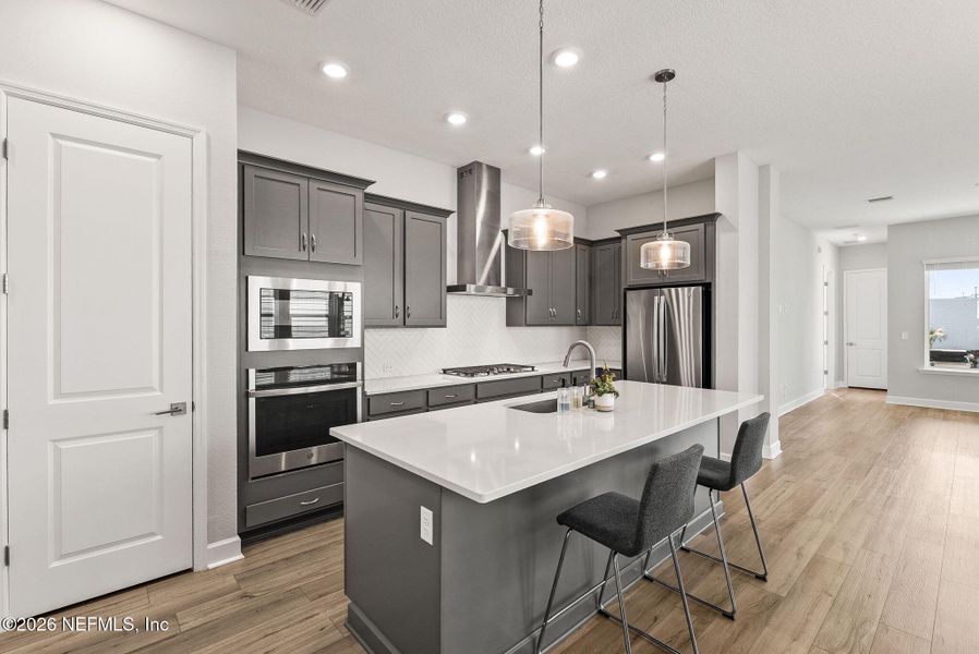 Furnished interior view inside a new home in Granville at eTown 38', Jacksonville (Image 8).