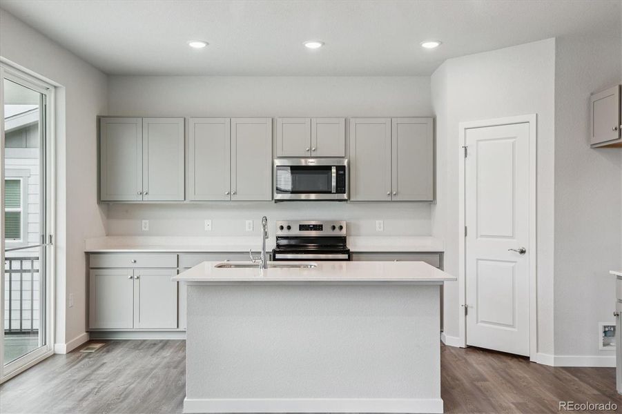 Furnished interior view inside a new home in Spring Valley Ranch, Elizabeth (Image 8). Furnished interior view inside a new home in Spring Valley Ranch, Elizabeth (Image 8).