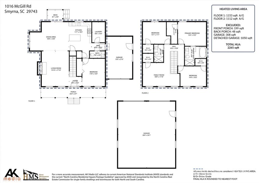 2D floor plan layout of this home in , Smyrna, SC (Image 3).