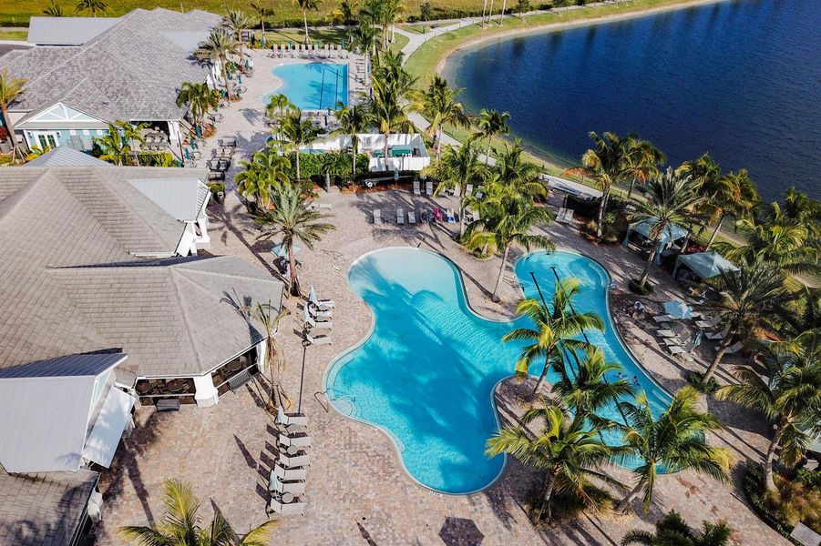 Aerial View of clubhouse Pool Aerial View of clubhouse Pool