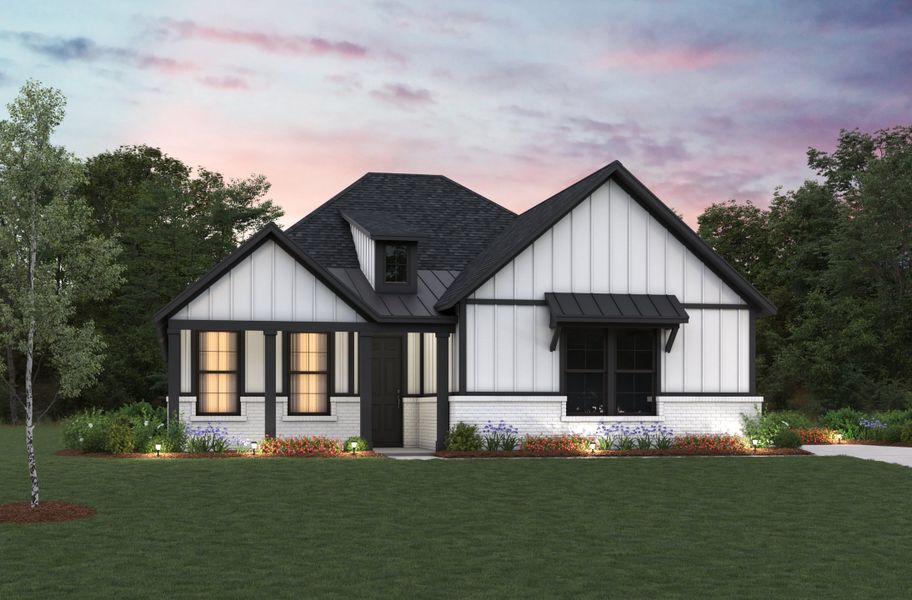 Representative exterior photo of a completed home built from the Cameron by Beazer Homes in Timber Hollow: Heritage Collection, Magnolia, TX (Image 2). Representative exterior photo of a completed home built from the Cameron by Beazer Homes in Timber Hollow: Heritage Collection, Magnolia, TX (Image 2).