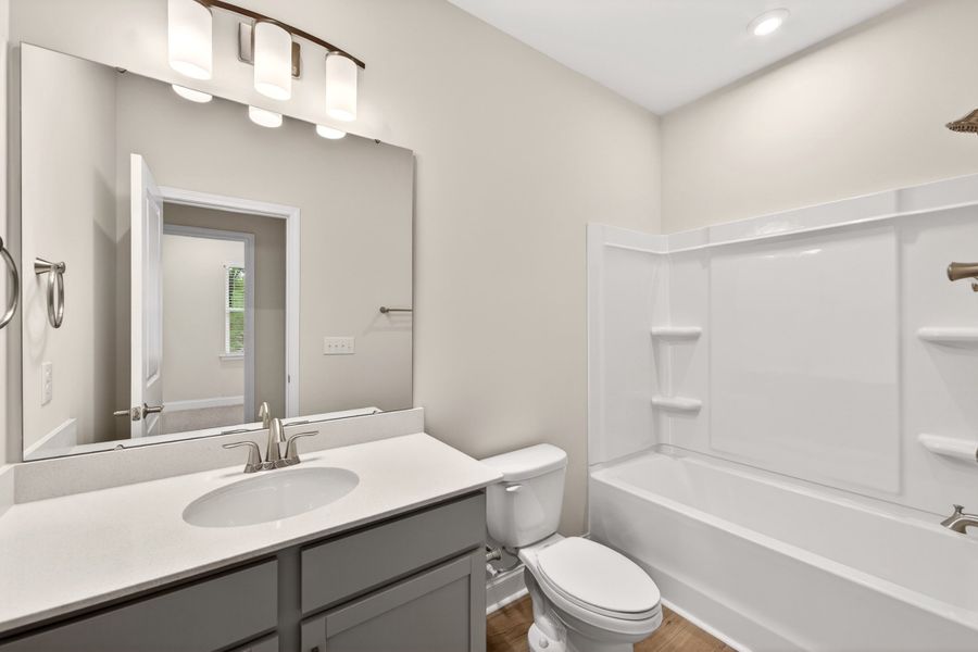 Furnished interior view inside a new home in Archer Row, Charlotte (Image 14). Furnished interior view inside a new home in Archer Row, Charlotte (Image 14).