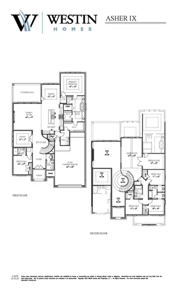 2D floor plan layout for the The Asher IX by Westin Homes in Candela, Richmond, TX (Image 1). 2D floor plan layout for the The Asher IX by Westin Homes in Candela, Richmond, TX (Image 1).