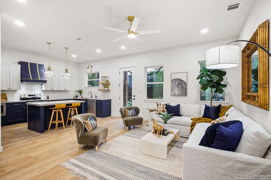 Furnished interior view inside a new home in , San Antonio (Image 39).
