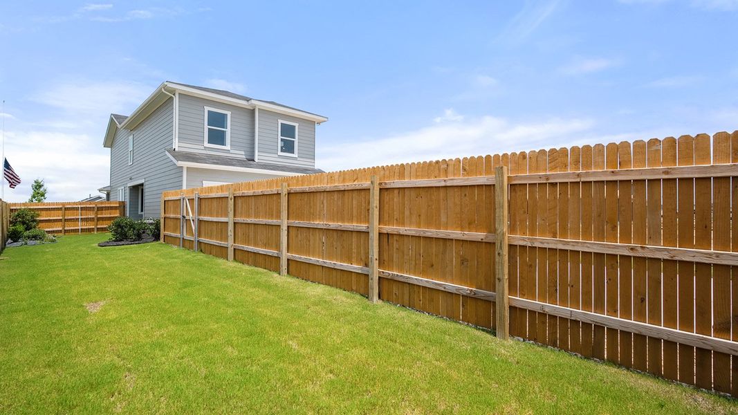Representative exterior photo of a completed home built from the The Lyndon by D.R. Horton in Valverde, Bastrop, TX (Image 21). Representative exterior photo of a completed home built from the The Lyndon by D.R. Horton in Valverde, Bastrop, TX (Image 21).
