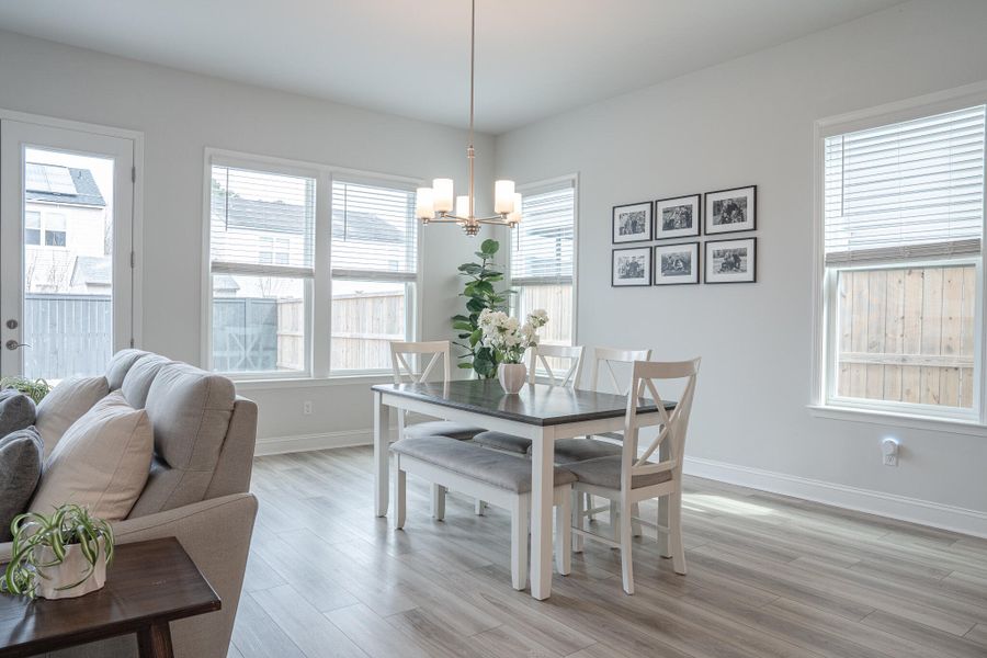Furnished interior view inside a new home in Park's Edge at Carolina Bay, Charleston (Image 46). Furnished interior view inside a new home in Park's Edge at Carolina Bay, Charleston (Image 46).