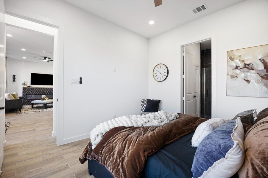 Furnished interior view inside a new home in , Cleveland (Image 32).