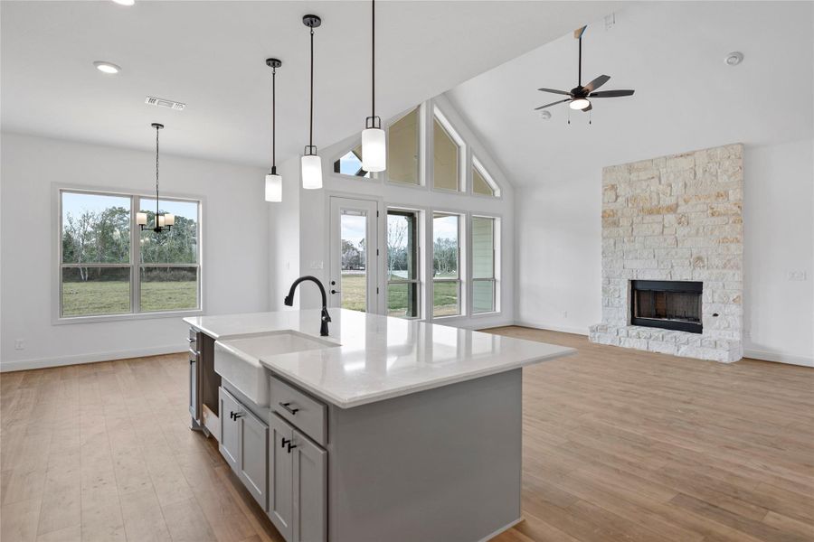 Furnished interior view inside a new home in , Alvin (Image 4).