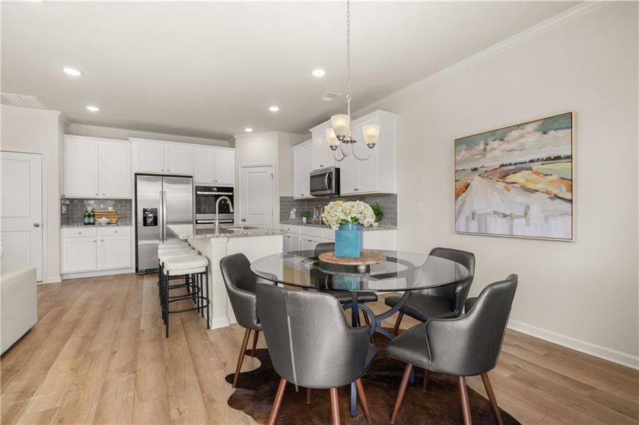 Furnished interior view inside a new home in Alcovy Village, Lawrenceville (Image 65).