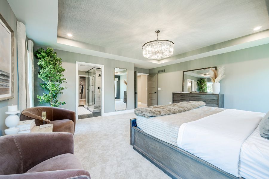 Representative furnished interior of a home built from the Beckett by Fischer Homes in Veranda Manor, Canton (Image 35).