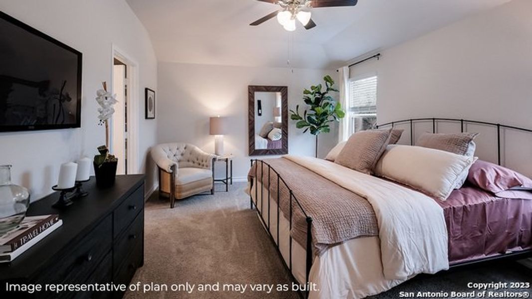 Furnished interior view inside a new home in Brookstone Creek, San Antonio (Image 13).
