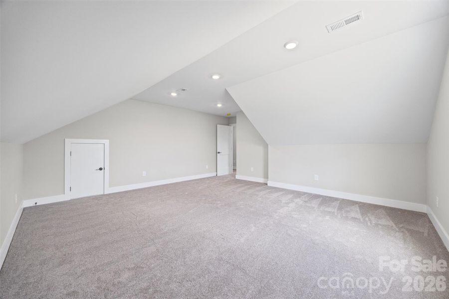 Easy attic access.