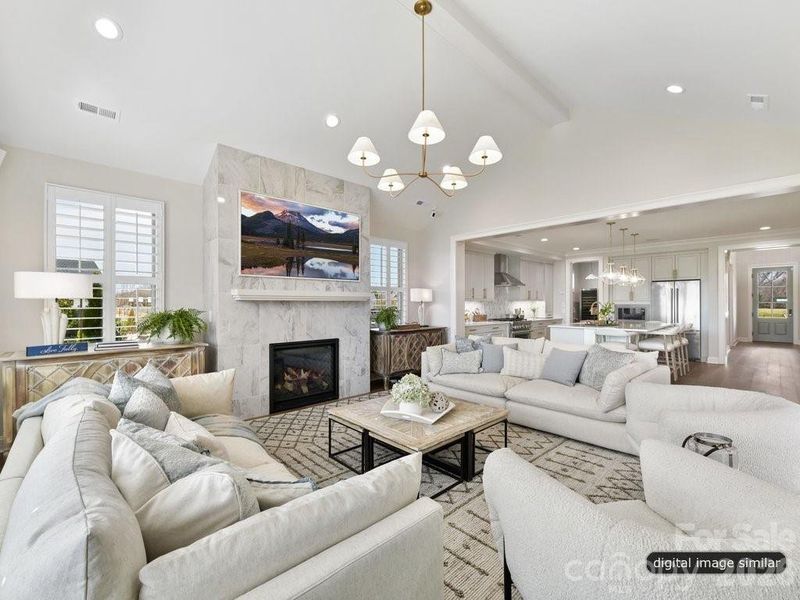 Furnished interior view inside a new home in , Charlotte (Image 8). Furnished interior view inside a new home in , Charlotte (Image 8).