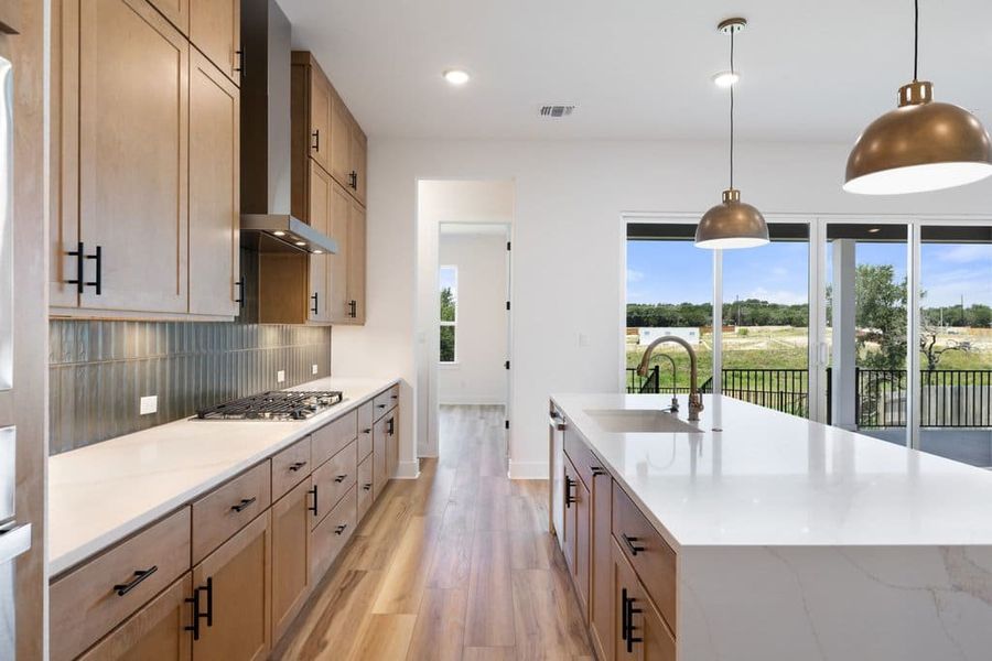 Furnished interior view inside a new home in Lariat, Liberty Hill (Image 9).