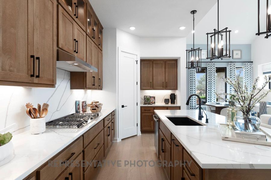 Furnished interior view inside a new home in Santa Rita Ranch: 40-45ft. lots, Liberty Hill (Image 16).