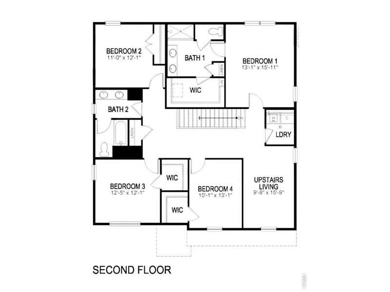 2D floor plan layout of this home in Lakeside Canyon, Mead, CO (Image 3). 2D floor plan layout of this home in Lakeside Canyon, Mead, CO (Image 3).