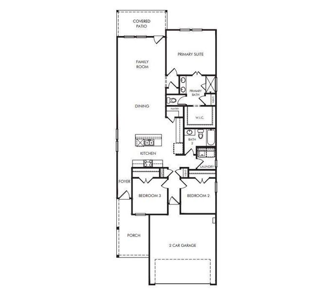 2D floor plan layout of this home in Eastridge - Spring Series, McKinney, TX (Image 2). 2D floor plan layout of this home in Eastridge - Spring Series, McKinney, TX (Image 2).