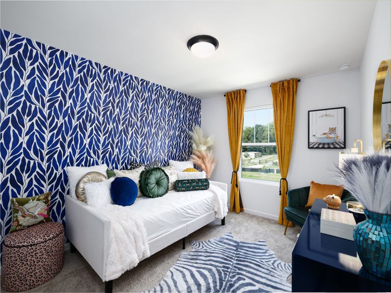 Furnished interior view inside a new home in Village at Reedy Creek Townhomes, Charlotte (Image 21).