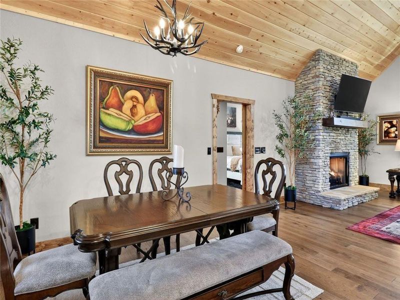 Furnished interior view inside a new home in , Ellijay (Image 54).