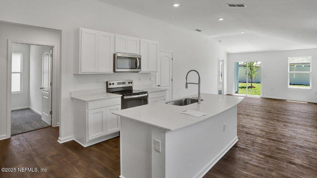Furnished interior view inside a new home in The Arbors, Jacksonville (Image 3). Furnished interior view inside a new home in The Arbors, Jacksonville (Image 3).