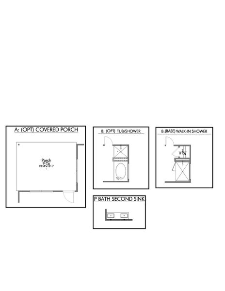 2D floor plan layout for the The 1613 by Stylecraft Builders in South Pointe, Temple, TX (Image 4).