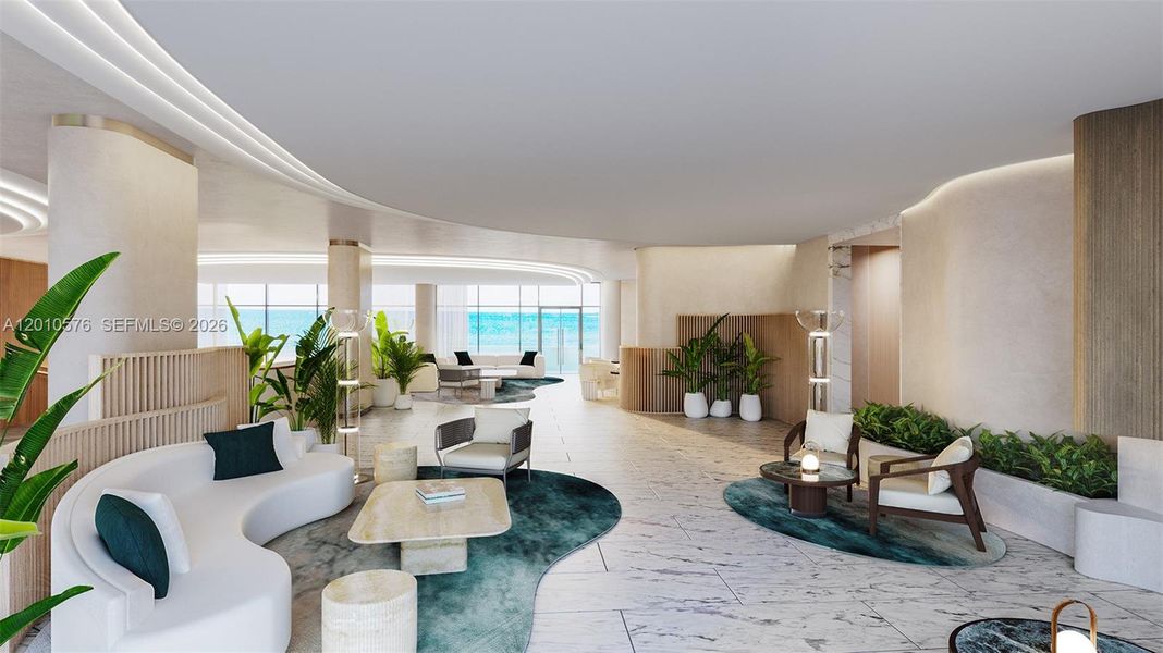 Furnished interior view inside a new home in , Pompano Beach (Image 58).