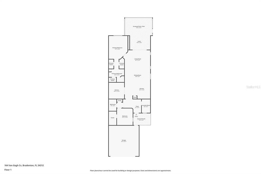 2D floor plan layout of this home in , Bradenton, FL (Image 4).