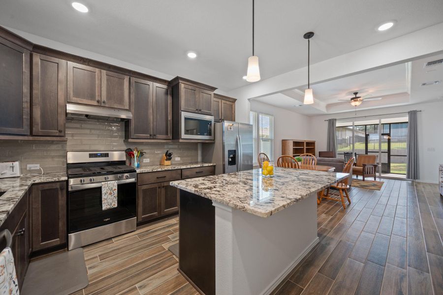 Furnished interior view inside a new home in Sun City Texas, Georgetown (Image 6).