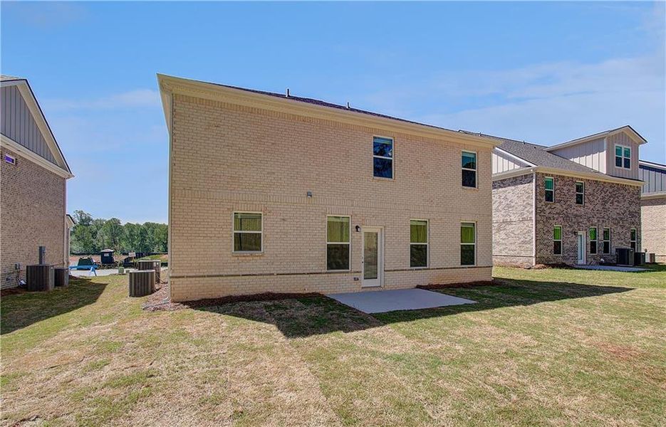 Exterior details and patio area of a home in Bowers Farm, McDonough (Image 2).