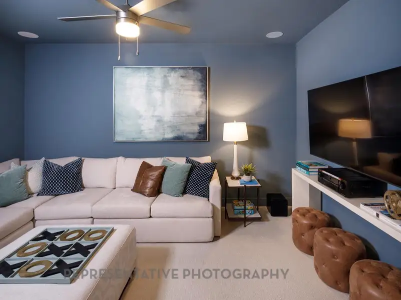 Furnished interior view inside a new home in Riceland: 50ft. lots, Mont Belvieu (Image 22).