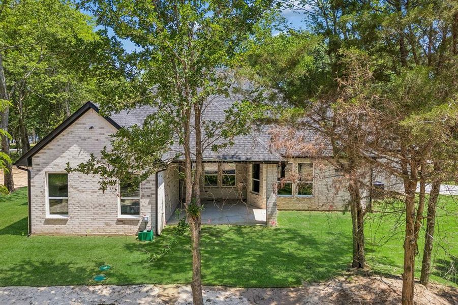 Another view of the back of the home.