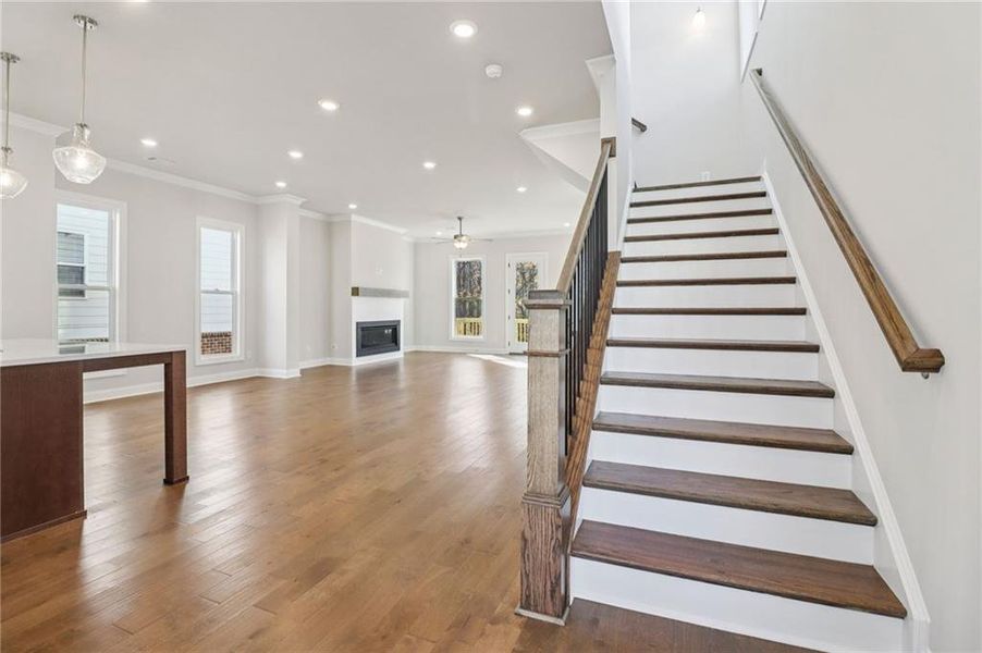 Spacious, unfurnished interior of a new home in Brackley Single Family, Cumming (Image 23). Spacious, unfurnished interior of a new home in Brackley Single Family, Cumming (Image 23).