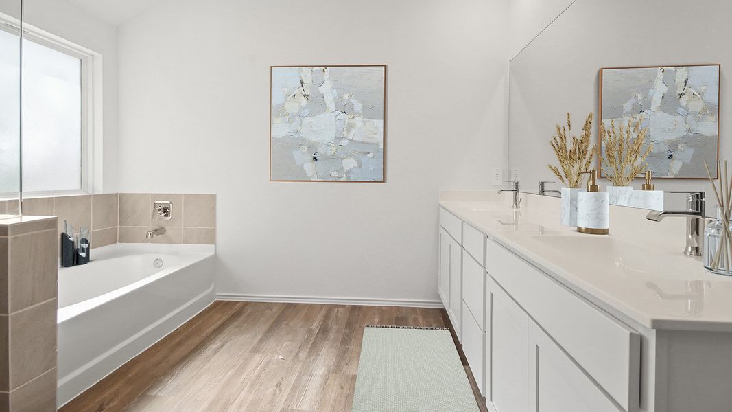 Representative furnished interior of a home built from the Courtland by D.R. Horton in Williams Reserve East, Conroe (Image 10). Representative furnished interior of a home built from the Courtland by D.R. Horton in Williams Reserve East, Conroe (Image 10).