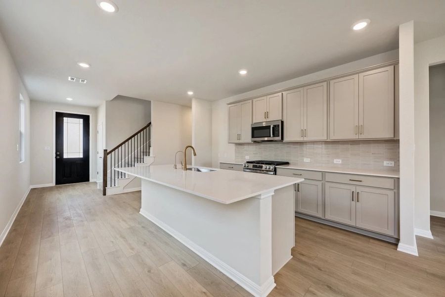 Furnished interior view inside a new home in La Cima, San Marcos (Image 6).