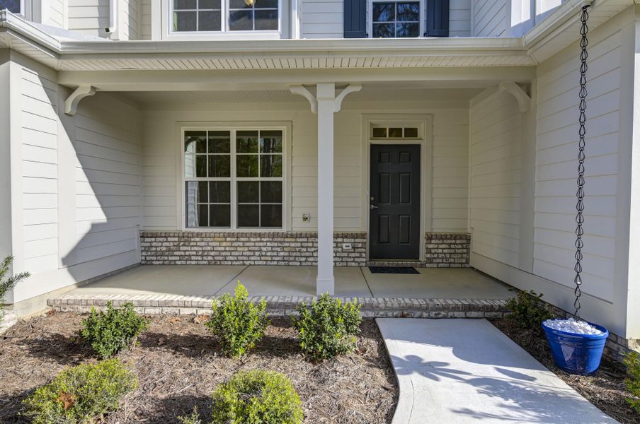 Exterior details and patio area of a home in Lake Carolina Townhomes, Columbia (Image 3).