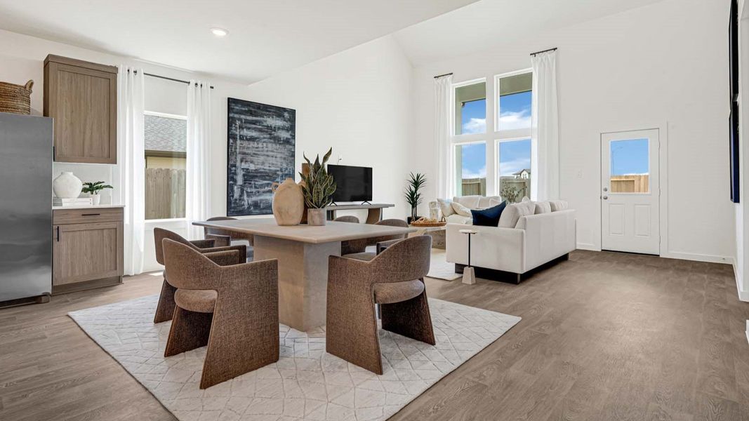 Furnished interior view inside a new home in Evergreen, Rosenberg (Image 5). Furnished interior view inside a new home in Evergreen, Rosenberg (Image 5).