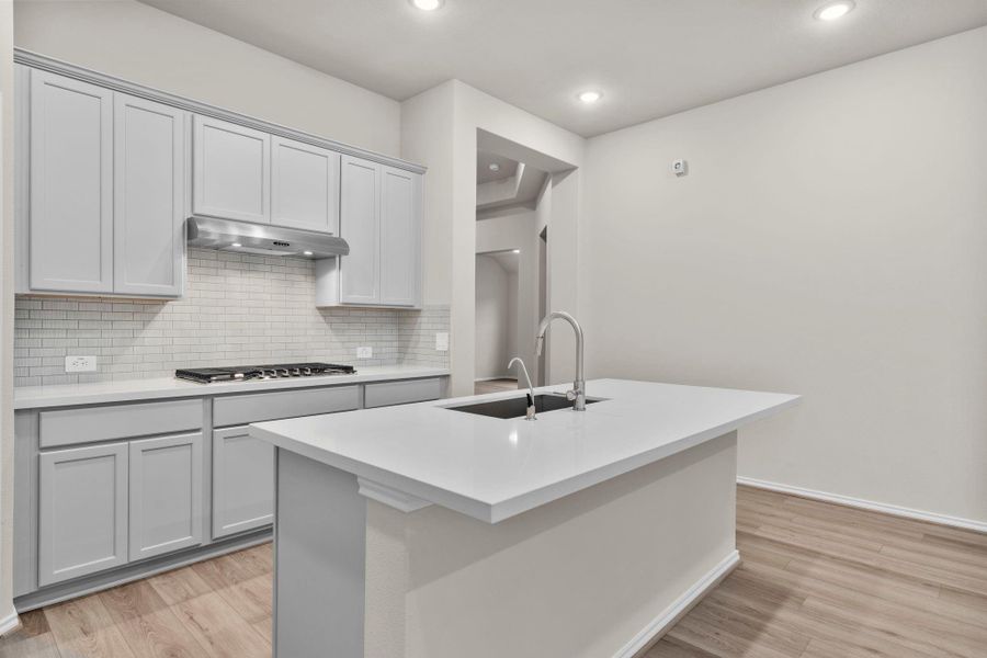 Furnished interior view inside a new home in The Highlands, Porter (Image 8).