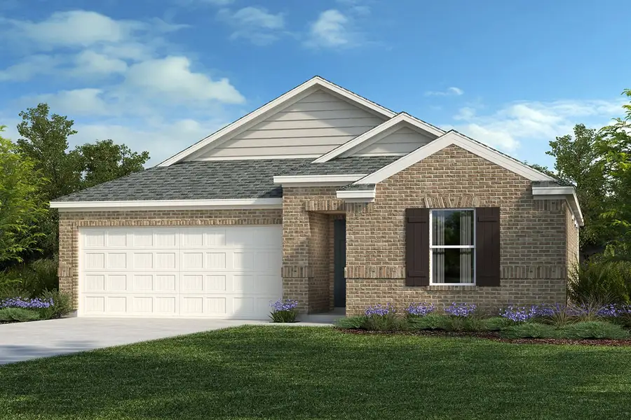 Front exterior of a new home in Princeton Estates, Princeton, TX, highlighting curb appeal (Image 1). Front exterior of a new home in Princeton Estates, Princeton, TX, highlighting curb appeal (Image 1).